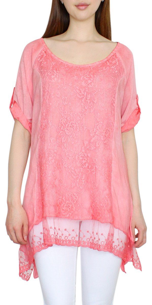 Damen Longshirt Mit Kapuze - Lockeres Waffle-T-Shirt Als Lässige Tunika Für Leggings