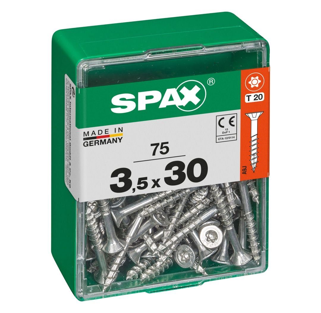 75 Holzbauschraube 3.5 Spax mm TX Universalschrauben x - SPAX 30 20