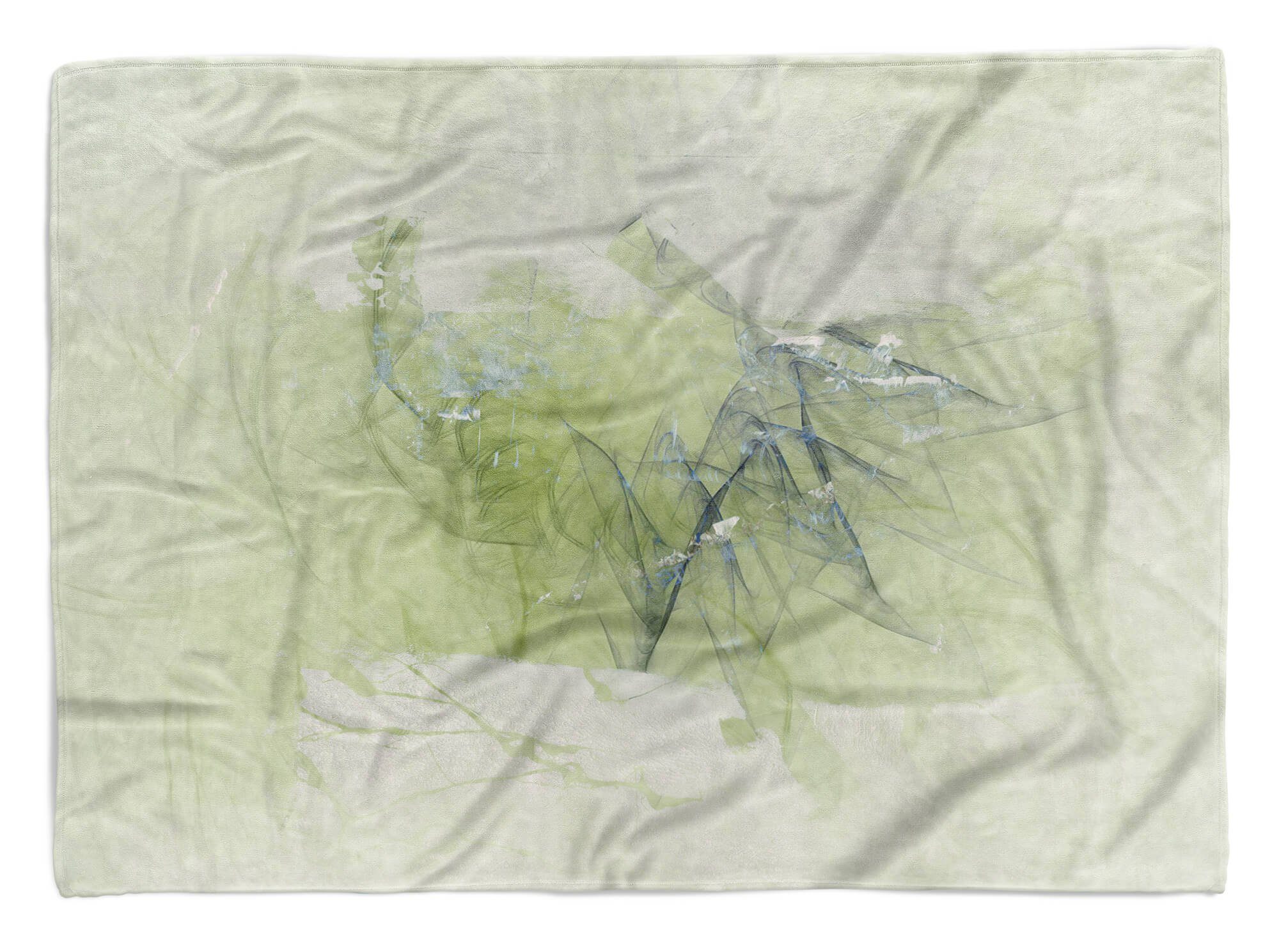 Art Enigma Motiv, abstrakten Handtücher Saunatuch mit (1-St), Strandhandtuch Handtuch Handtuch Baumwolle-Polyester-Mix Sinus Kuscheldecke