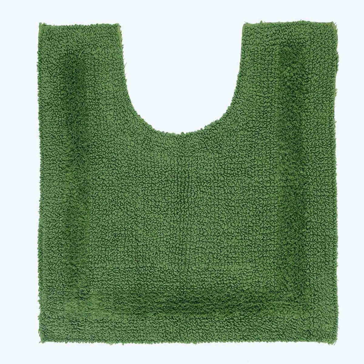 Homescapes Badematte WC-Vorleger flaschengrün 50x55 cm aus 100% Baumwolle, günstig online kaufen