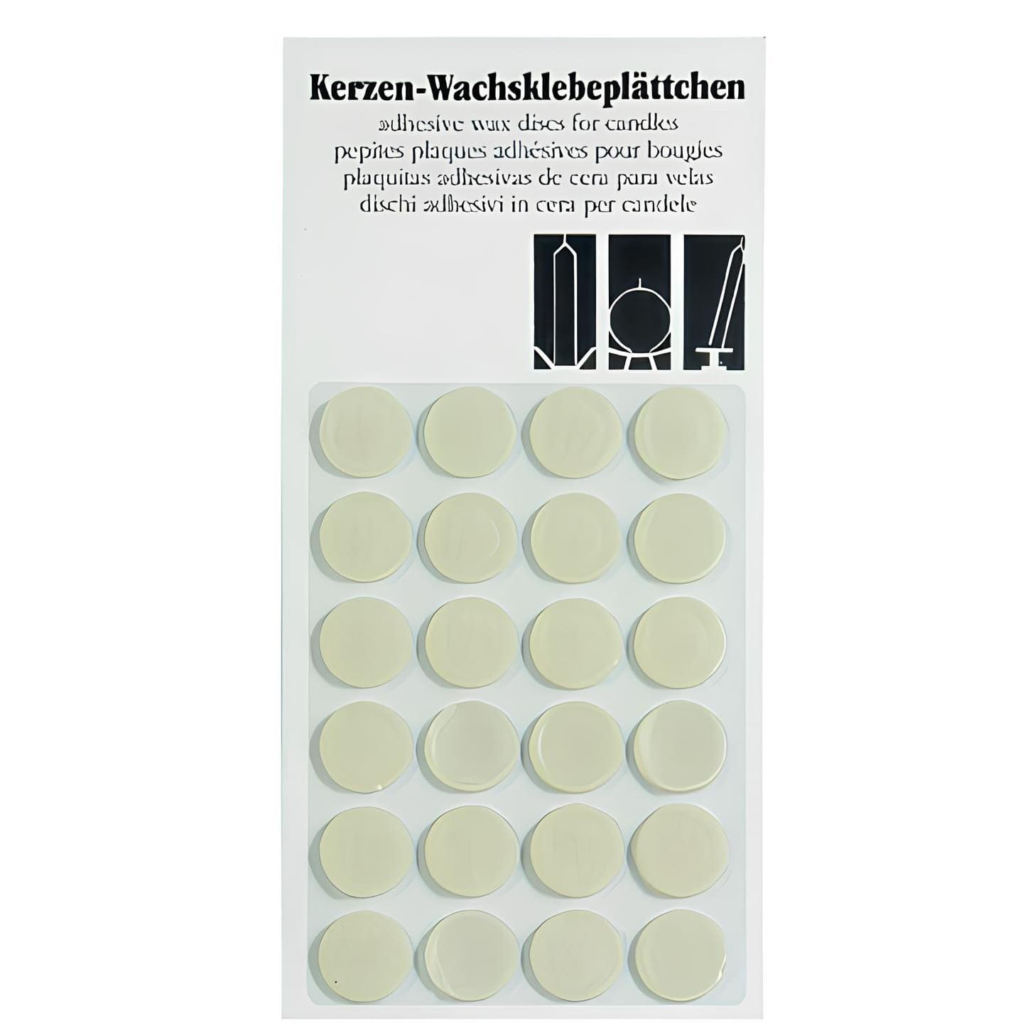 Kopschitz Kerzen Spitzkerze Haftplättchen, Wachsklebeplättchen 24 Stück günstig online kaufen