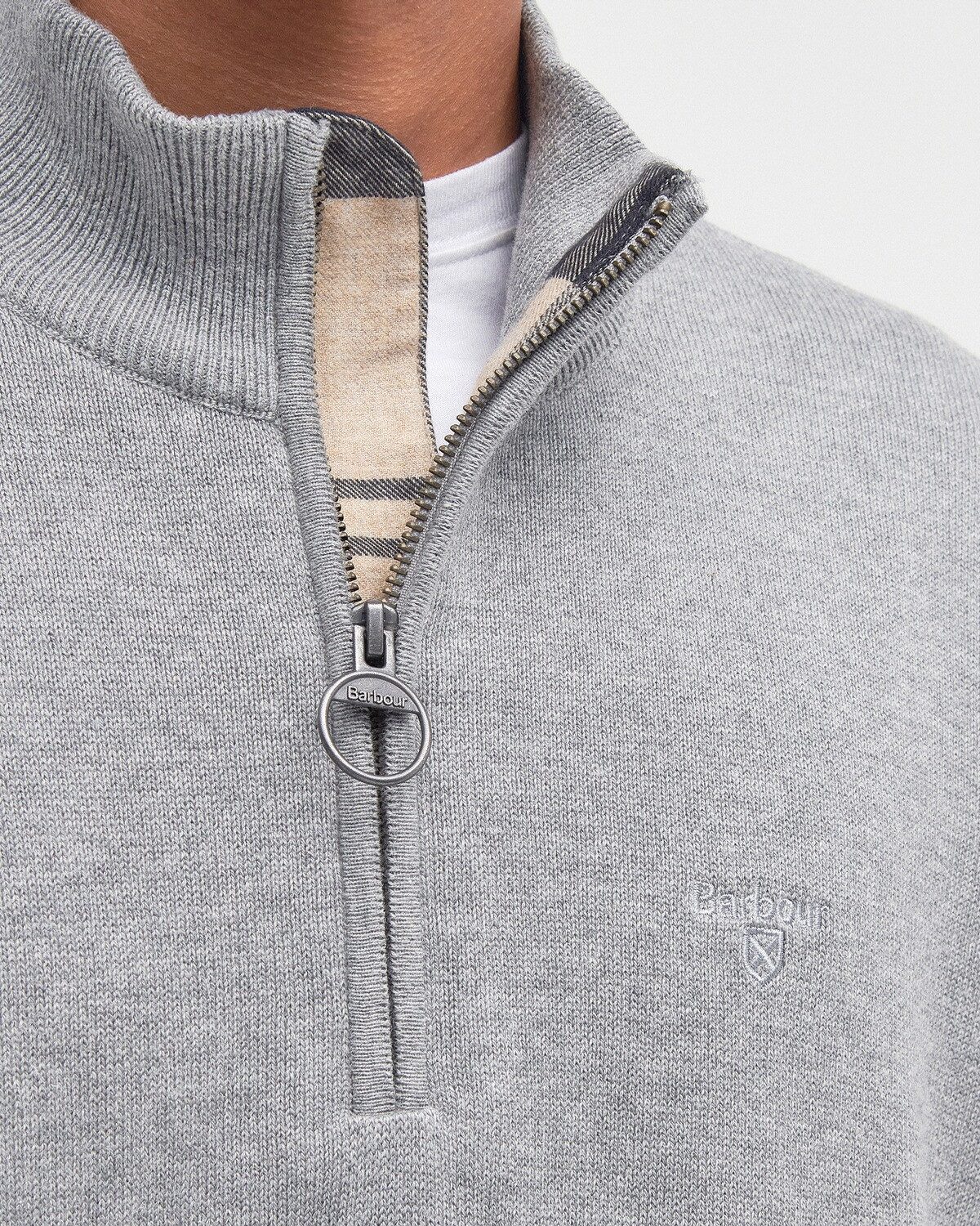 Barbour Strickpullover Troyer Tain