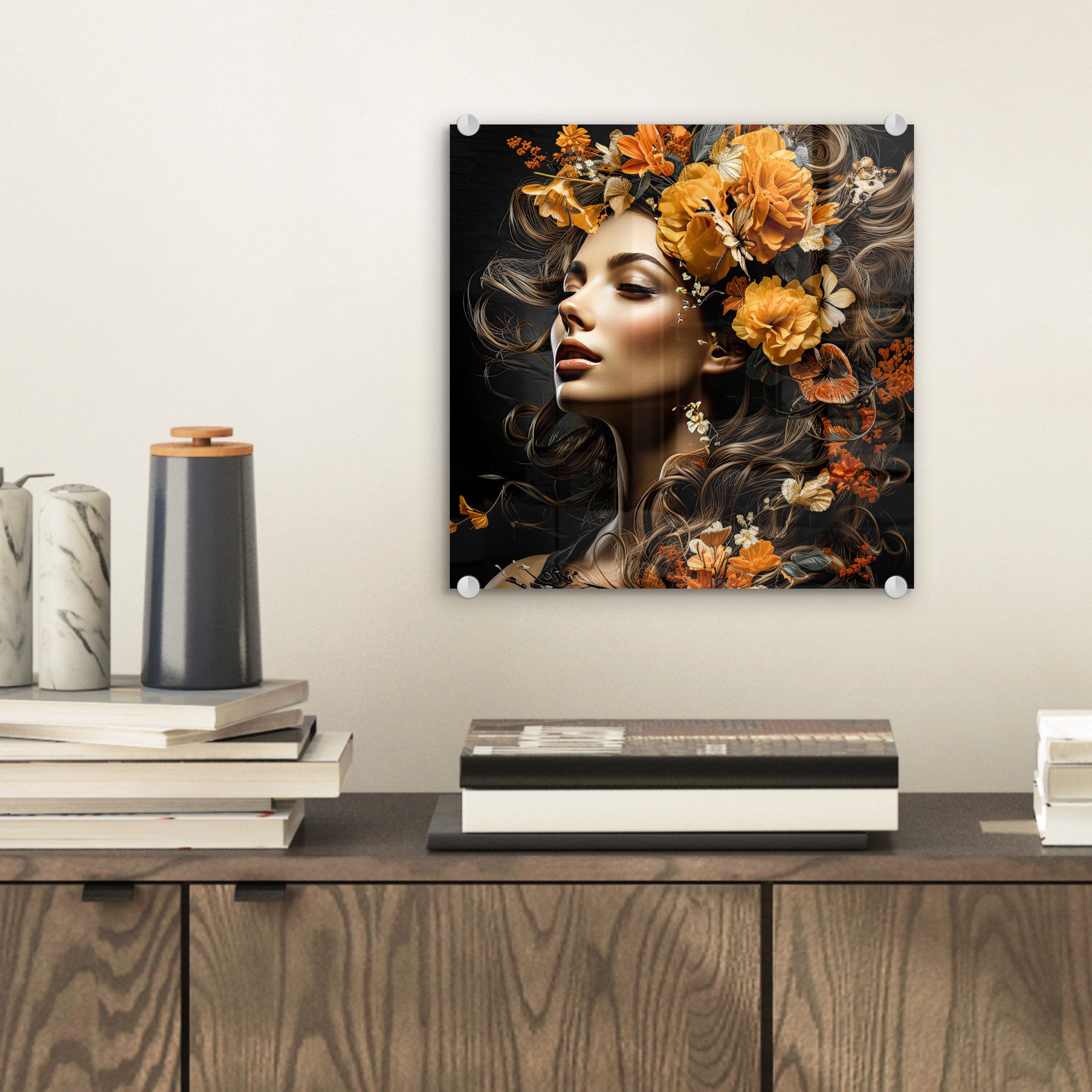MuchoWow Acrylglasbild Frau - Porträt - günstig online kaufen