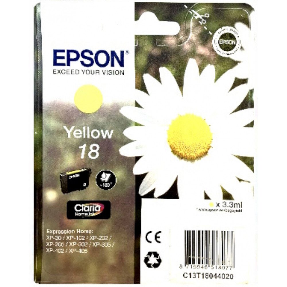 Epson Epson 18 Claria Home Tintenpatrone magenta Nachfülltinte (für Für Epson, x, Echt/Original)
