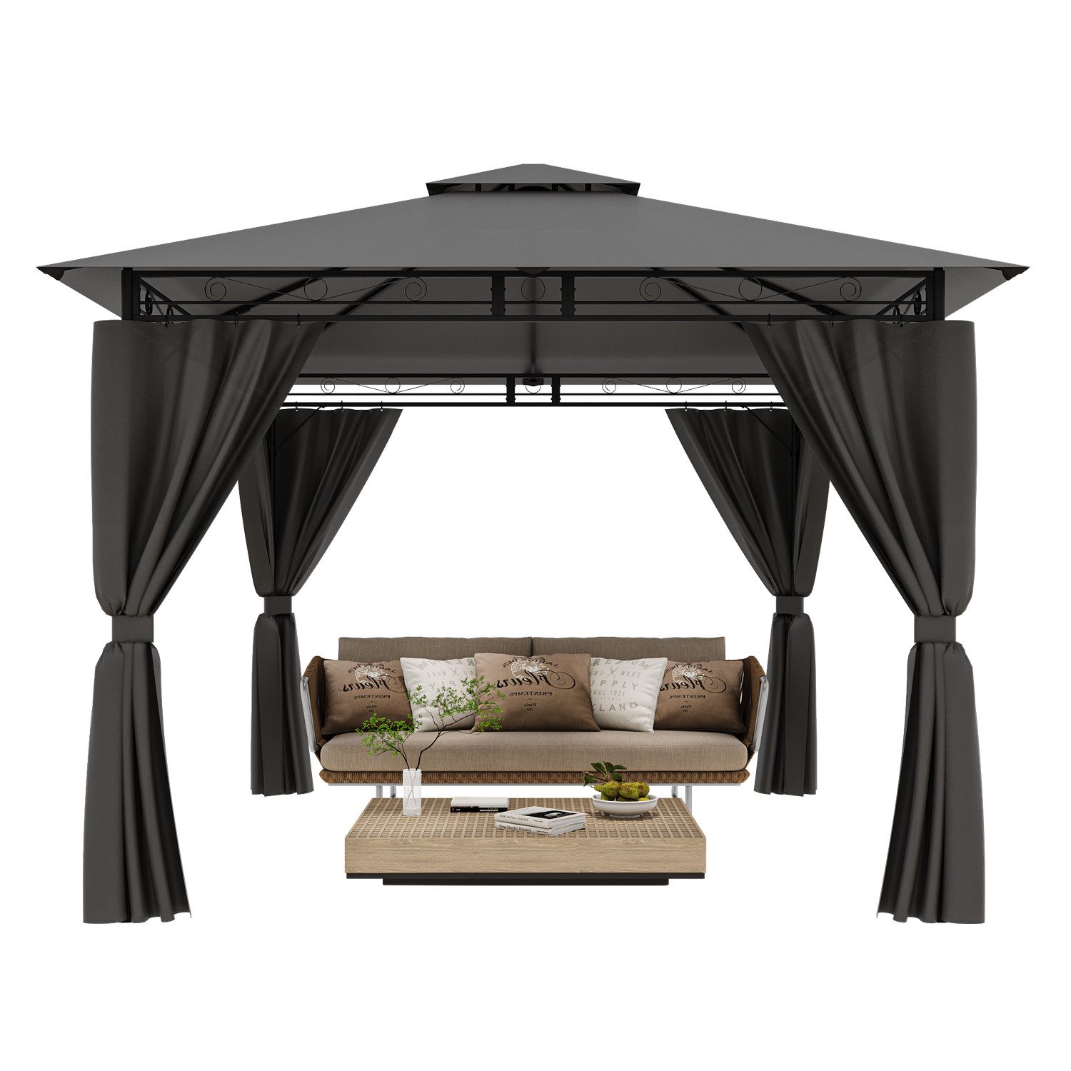 HOMALL Pavillon Garten Gazebo Partyzelt 3 günstig online kaufen