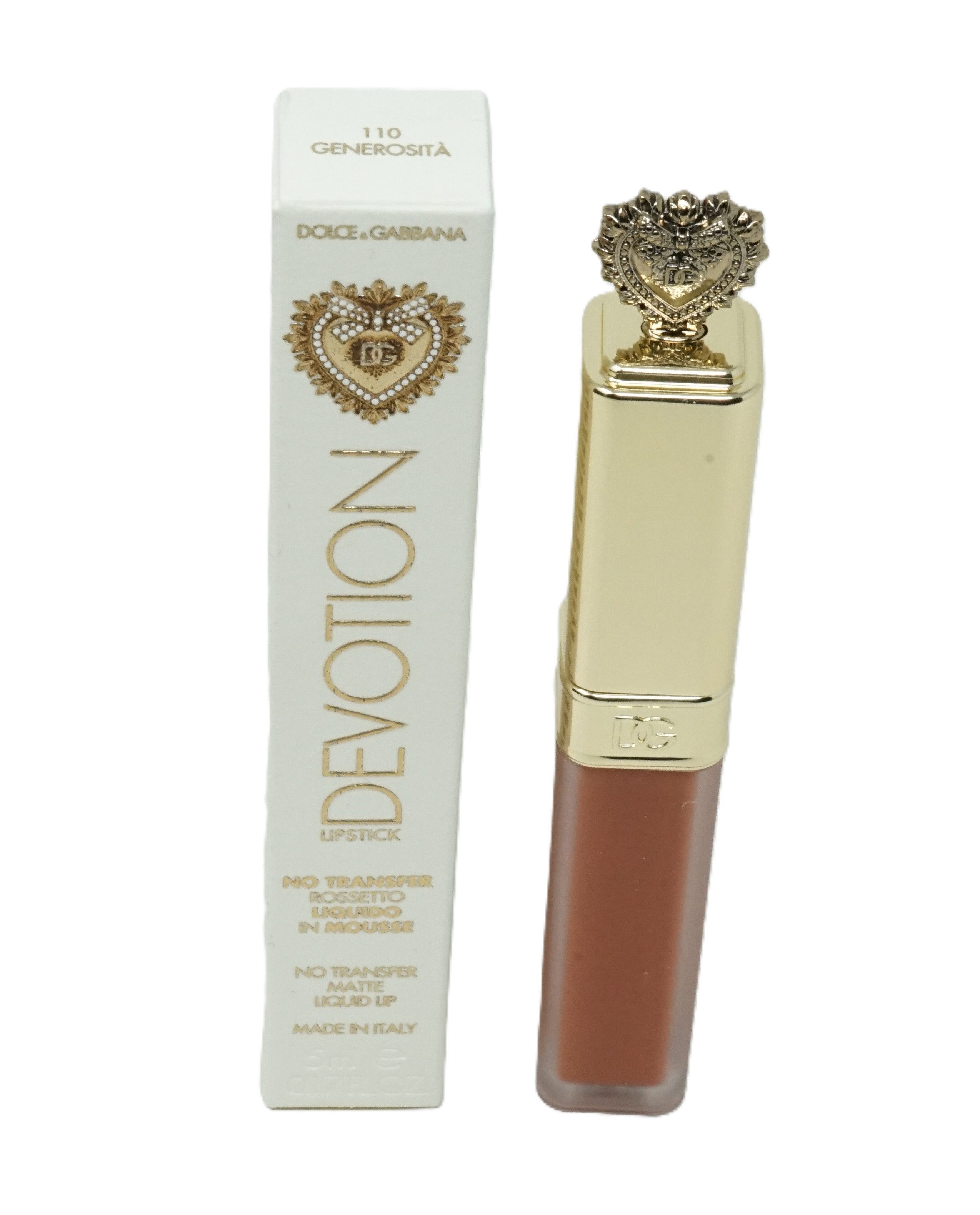 DOLCE & GABBANA Lippenstift Dolce & Gabbana Devotion Liquid Lipstick In Mousse 110 Generosita 5ml