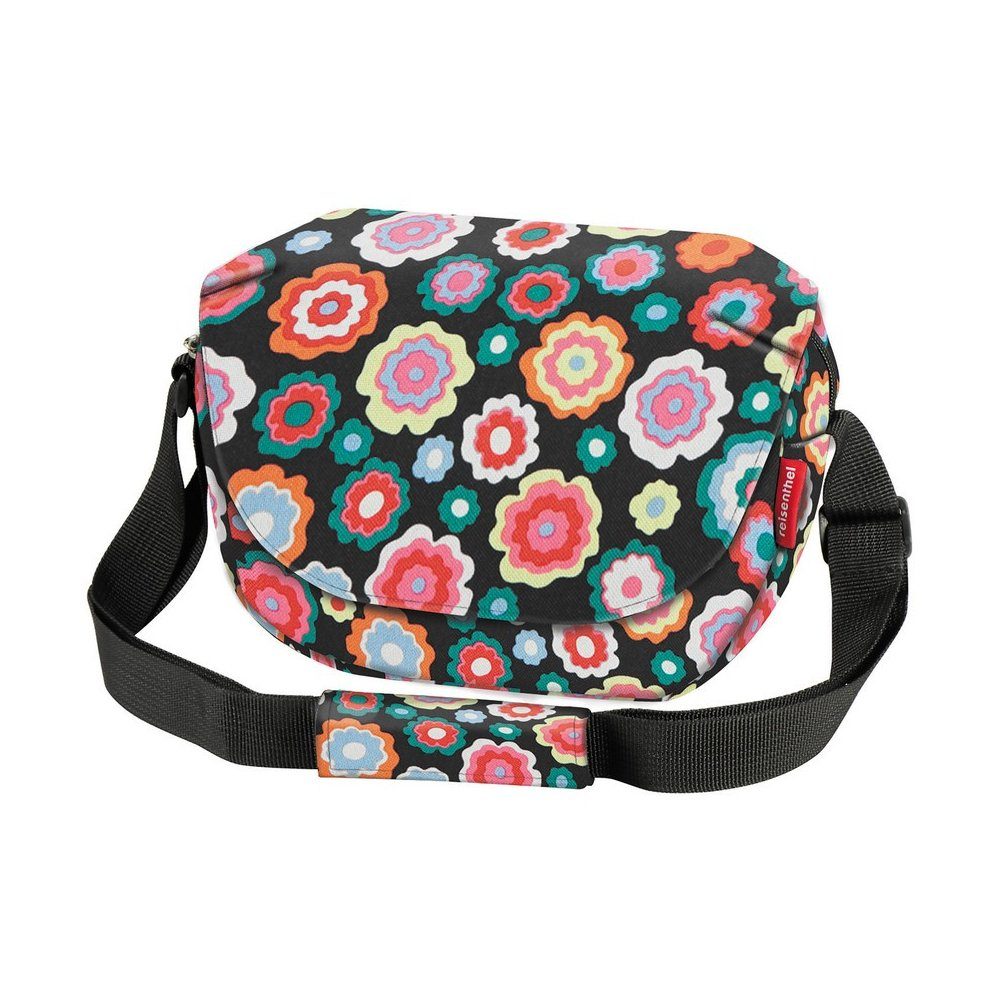 KlickFix Fahrradkorb Schultertasche Fun Bag 25x19x8cm, happy flowers, 4ltr, 400g