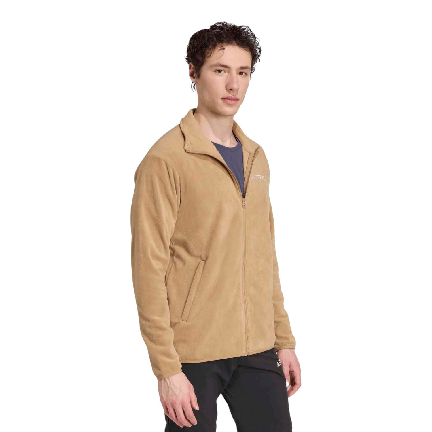 adidas Performance Fleecejacke Terrex Multi Essentials Half-Zip beige Herre günstig online kaufen