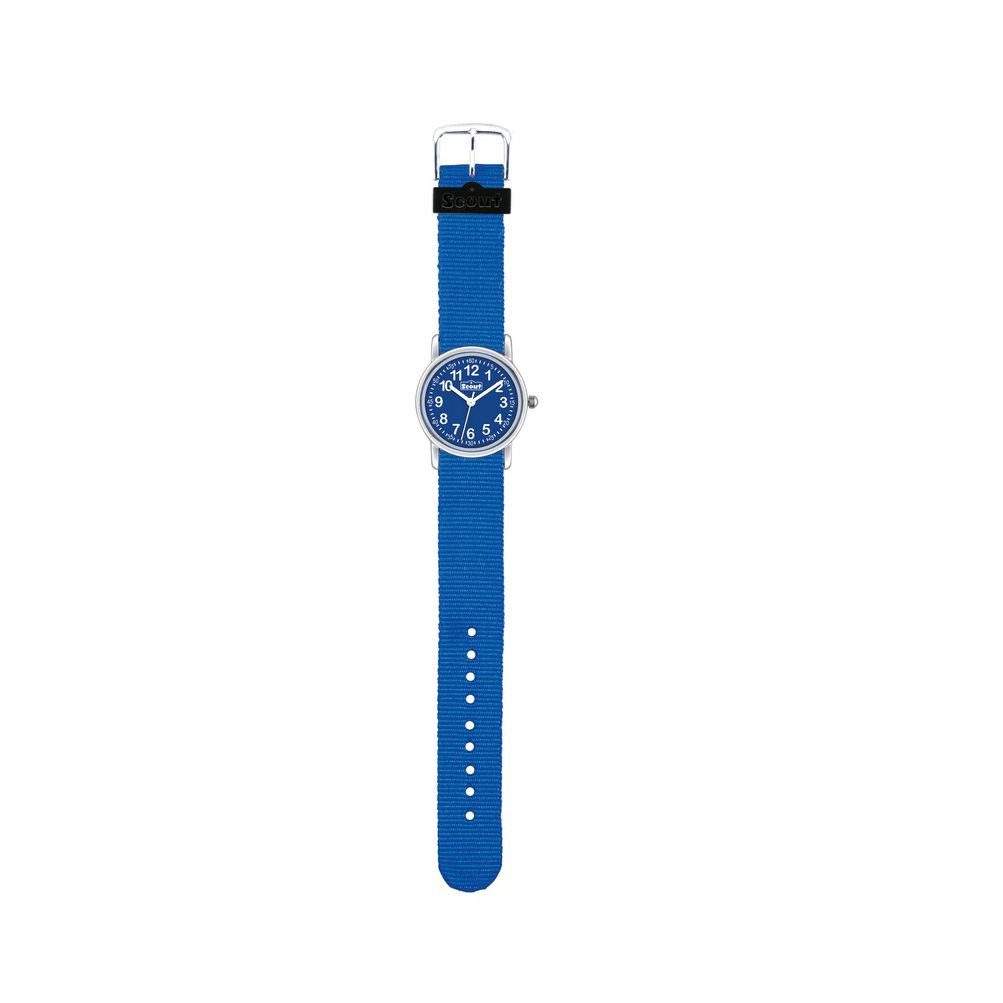 Scout Quarzuhr Start Up Kinderuhr 164000003 Blau 27 mm Textilarmband 5 Bar Lernuhr