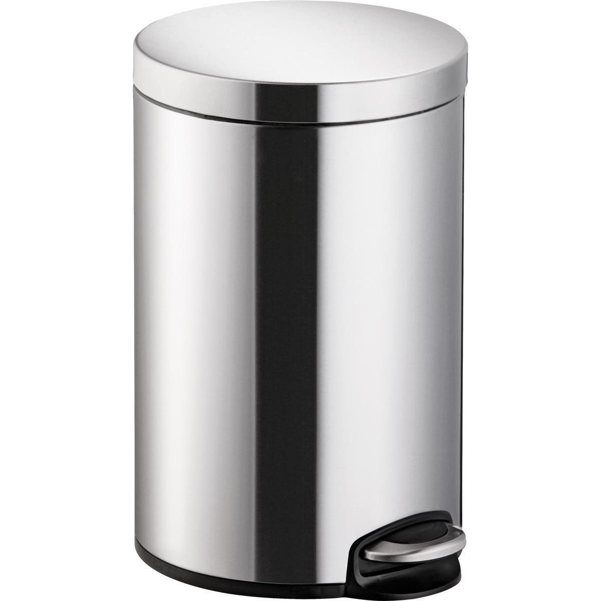 Papierkorb helit Tret-Abfalleimer "Classic", 20 Liter, silber