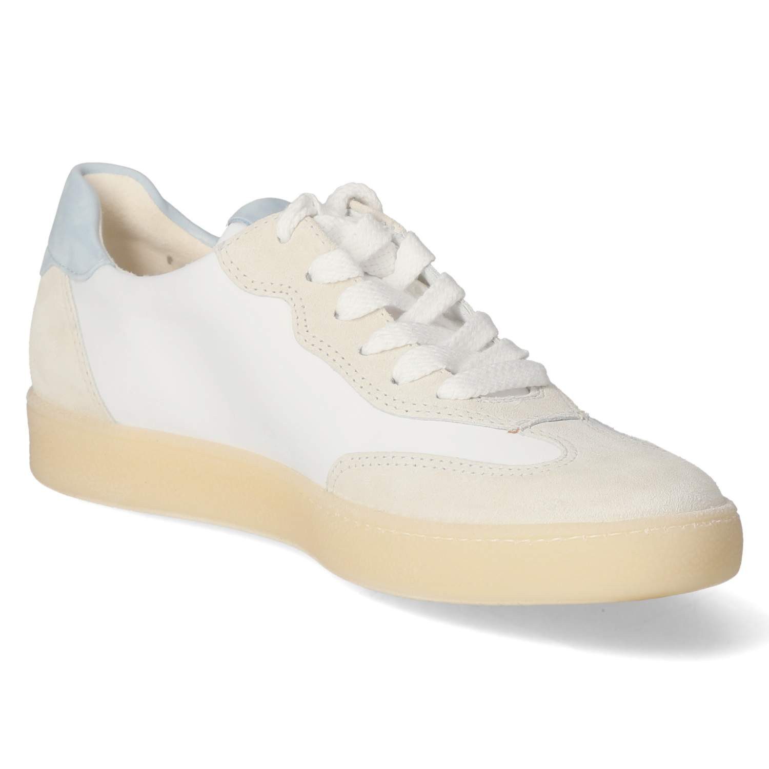 Paul Green Paul Green 5437-129 Damen Leder & Textil white Schnürschuh