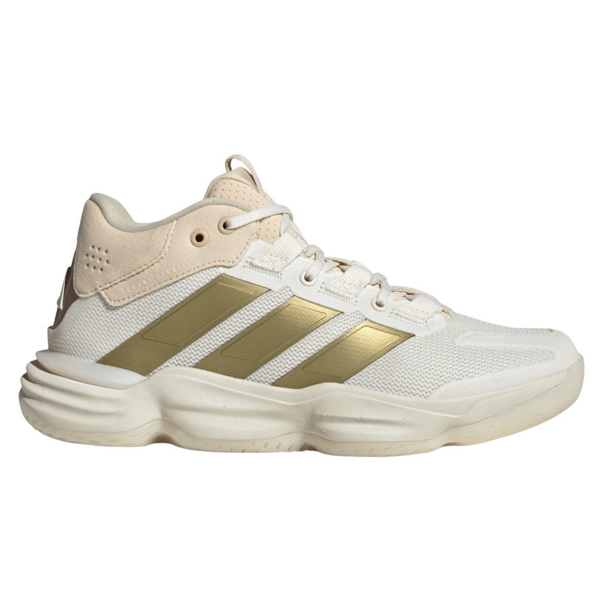 adidas Performance Hallen-Indoorschuhe Courtstabil (Basketball) weiss/gold/beige Damen Squashschuh