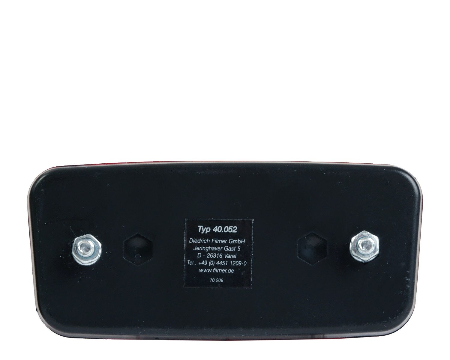 Filmer Fahrradreflektor Fahrrad Heckreflektor für Gepäckträger, Universal 80mm Abstand Schrauben StVZO zugelassen Reflektor