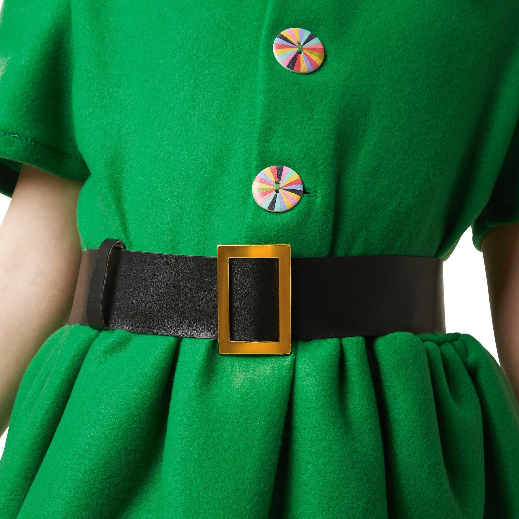 dressforfun Angel Costume, Girl's Costume, Busy Elf, Christmas Costume in Red and Green