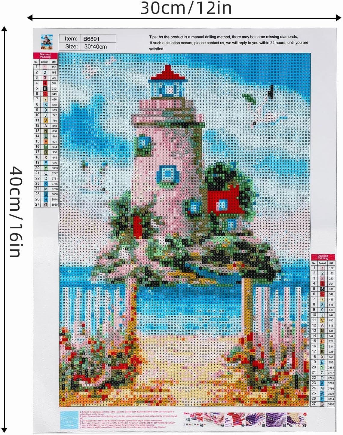 Rötting Design Malen nach Zahlen Diamond Painting Set 5D DIY Motiv verschiedene LEUCHTTURM Motive (Komplett-Set, Vollbild), Diamond Painting Vollbild, Vollständiges Zubehörpaket