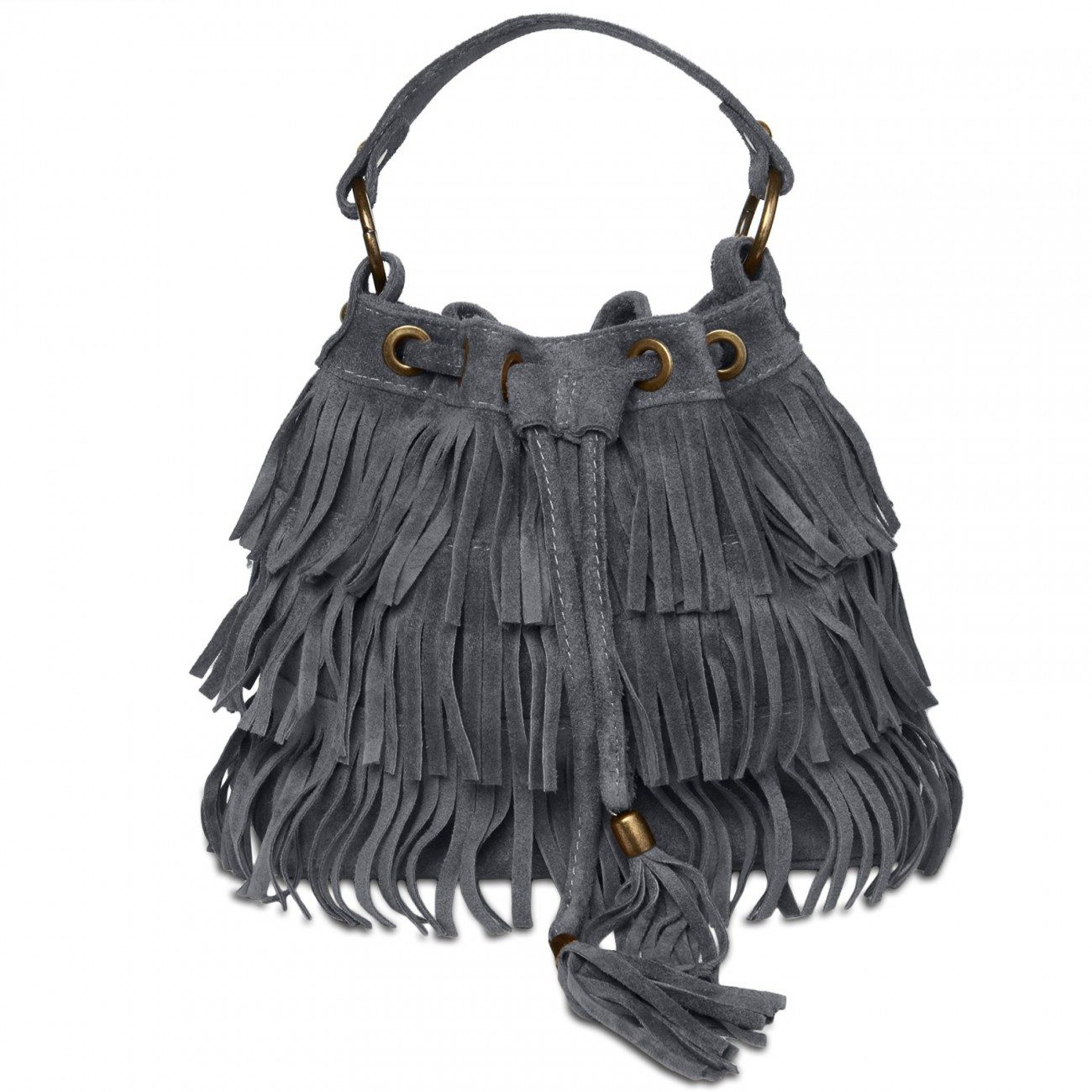 Caspar Henkeltasche CASPAR TL677 Damen Wildleder günstig online kaufen