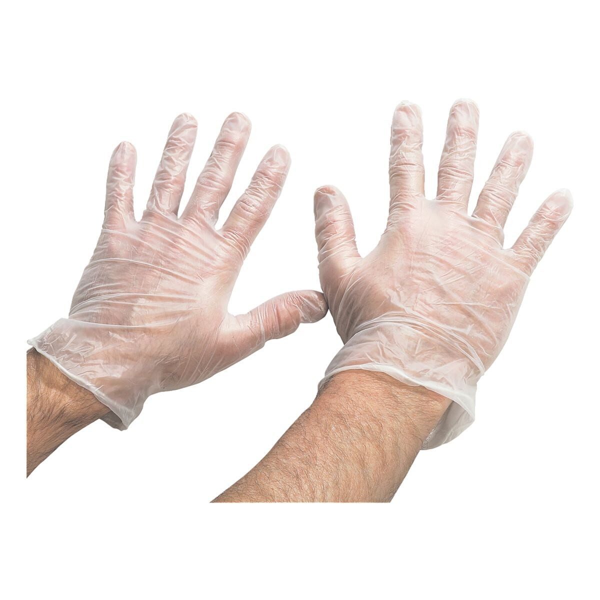 Holthaus Medical Einweghandschuhe YPSIMED (4-St) Größe: groß, 4 Stück/Pack, Vinyl gepudert