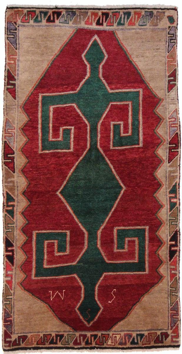 Orientteppich Ghashghai 93x178 Handgeknüpfter Orientteppich / Perserteppich, Nain Trading, rechteckig, Höhe: 12 mm