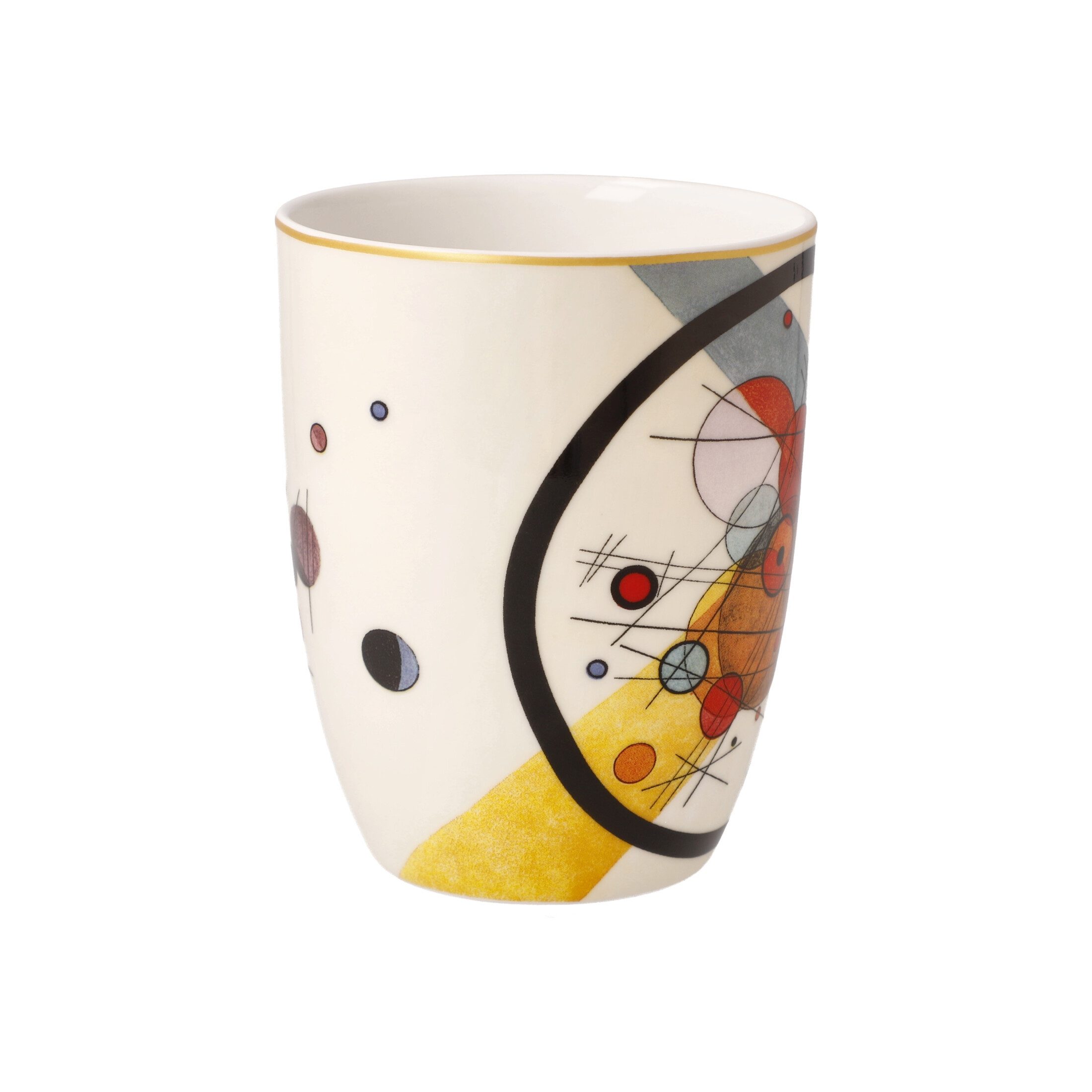 Goebel Tasse Artis Orbis, Porzellan, Spülmaschinengeeignet, Mehrfarbig, Kreise, H: 11cm