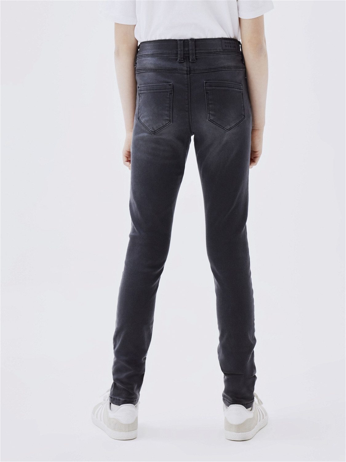 Name It Skinny-fit-Jeans Mädchen Denim Used Optik mit elastischem Bund