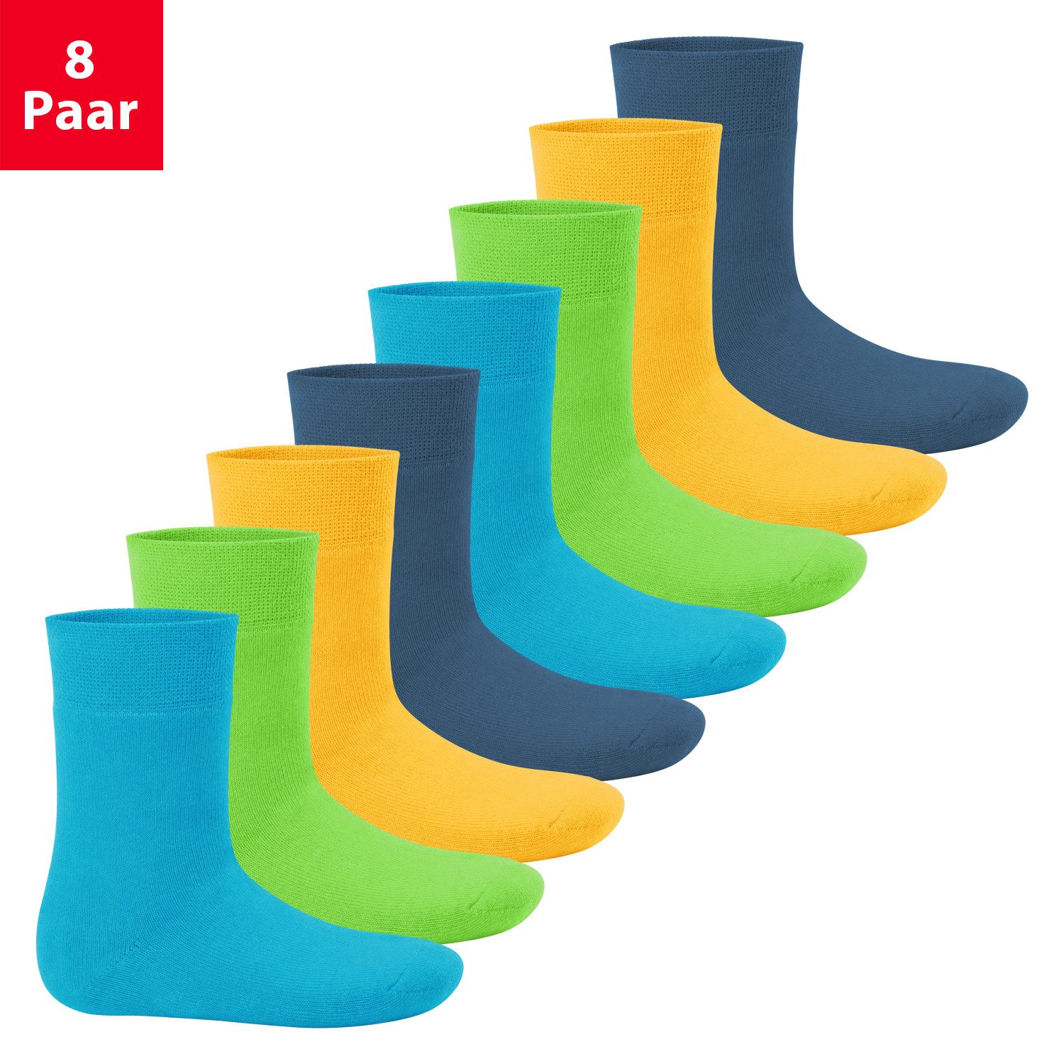 Footstar Thermosocken Kinder Winter Socken (8 Paar) Warme Vollfrottee Thermosocken
