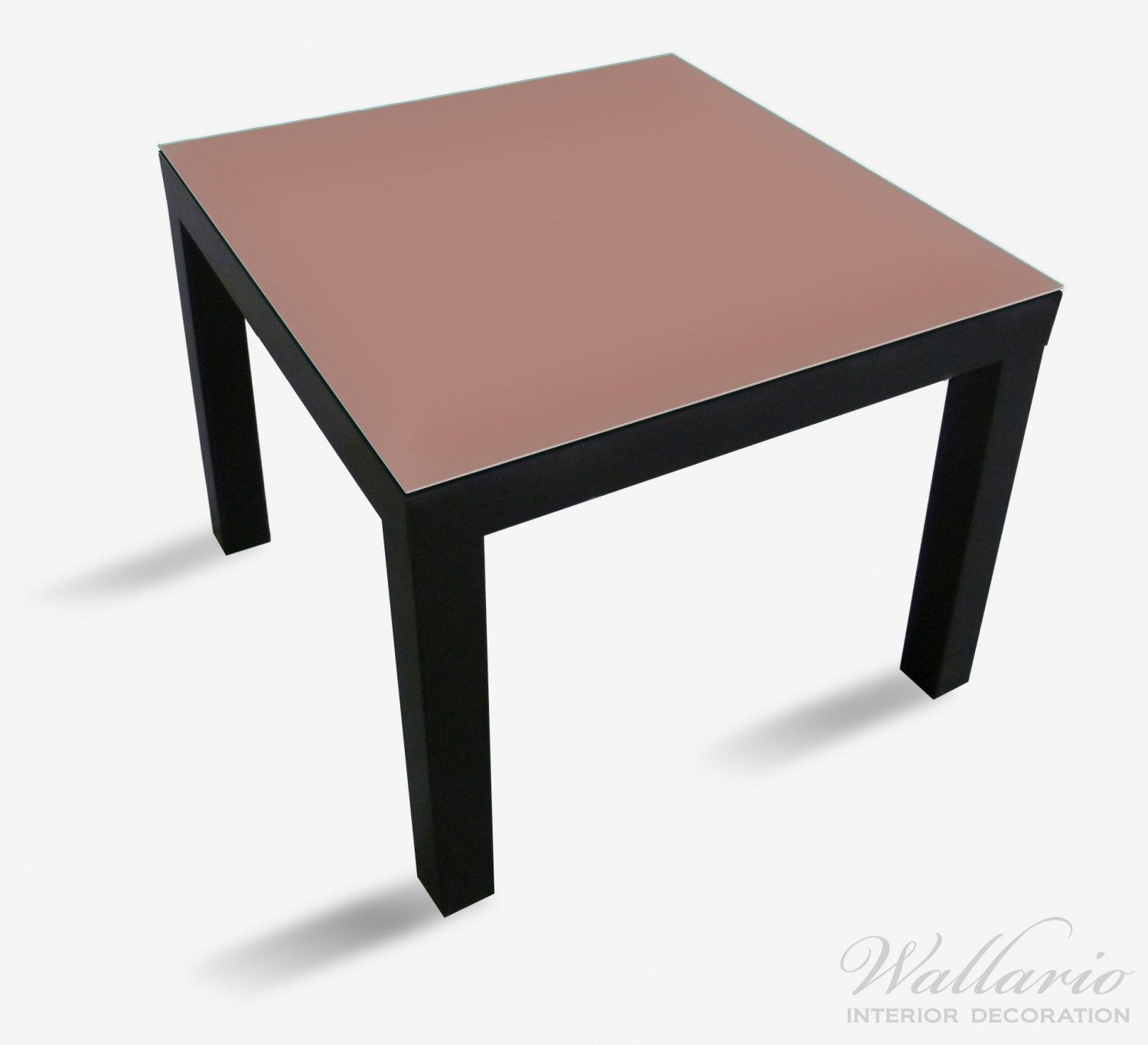 Wallario Tischplatte Pastellpink St), Ikea Lack geeignet für Tisch (1