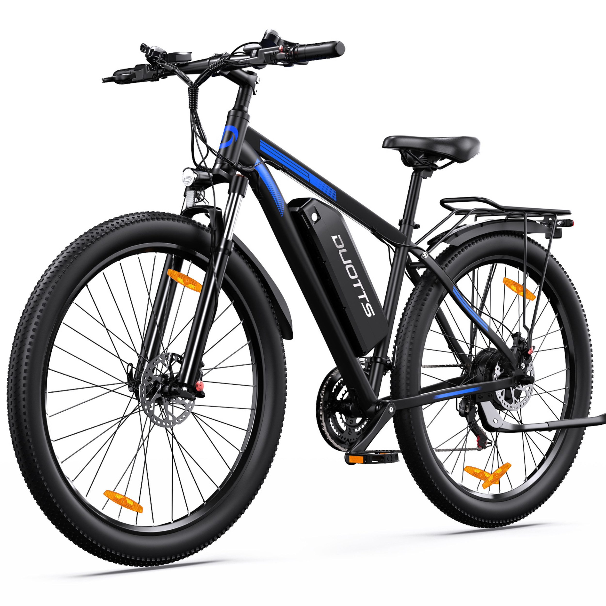 DUOTTS E-Bike Mountainbike 29 Zoll E-Fahrrad Damen u. Herren 720WH Pedelec 48V 15AH 110 km E-MTB, Kettenschaltung, Heckmotor, 720 Wh, (Beleuchtungsset mit Batterieladegerät, Batterieschlüssel, Werkzeug), E-Bikes mit hydraulischen Bremsen, Federgabel & App-Steuerung