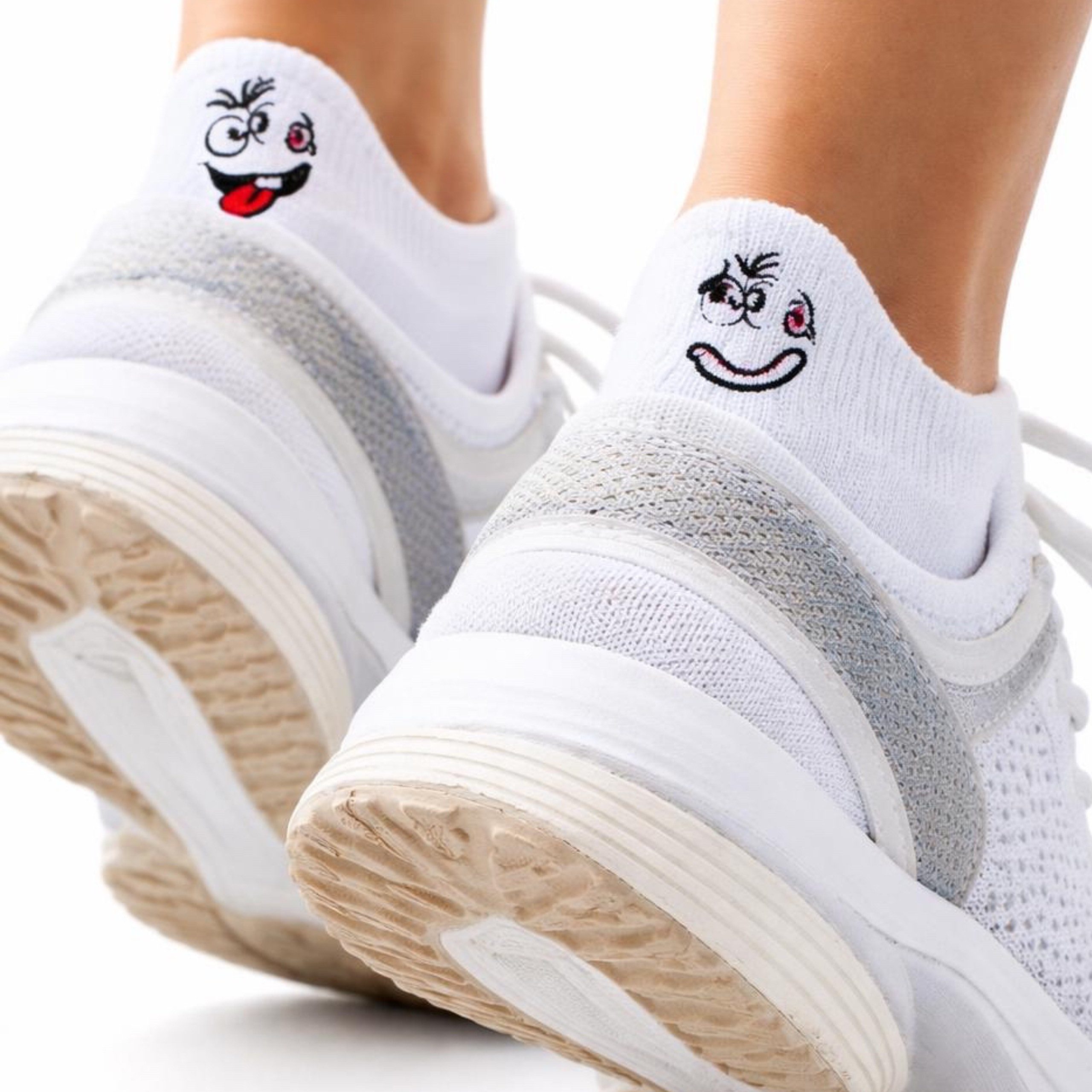 Cocain underwear Sneakersocken Lustige Sneaker Socke Damen Fun Sneakers Gute Laune Söckchen Baumwolle (8-Paar) klimaregulierend