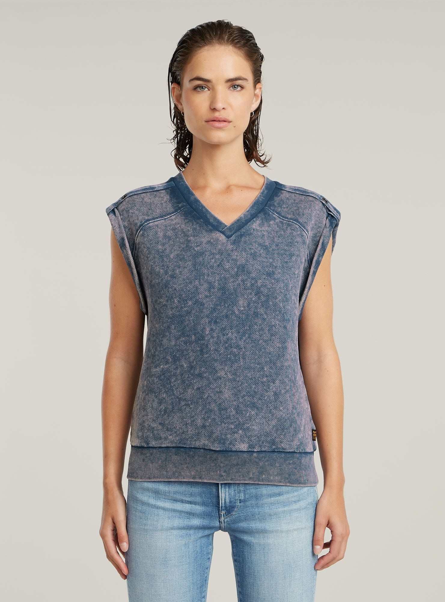 G-STAR Longpullover Washed Sweatshirt