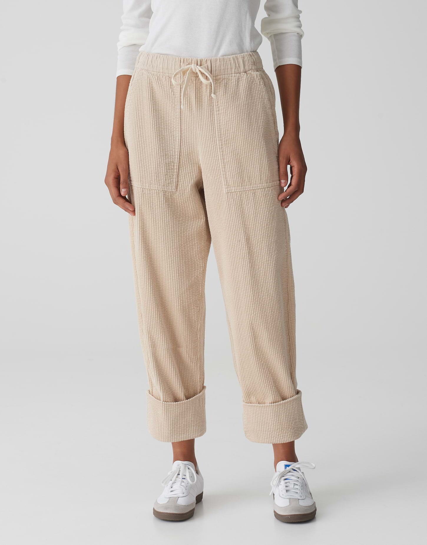 Cordhose Jogpants MALPI CARGO Relaxed aus weichem Cord
