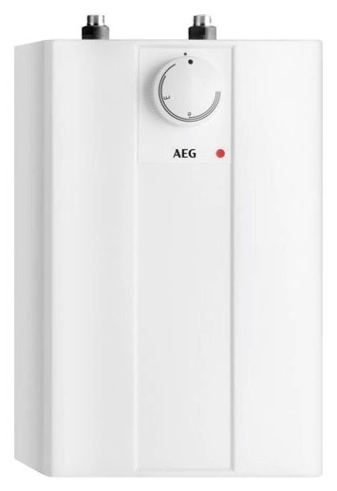 AEG-Haustechnik Kleinspeicher Huz 5 Basis, (max. 85°C), Untertischboiler 5 Liter Niederdruck, mit Stecker