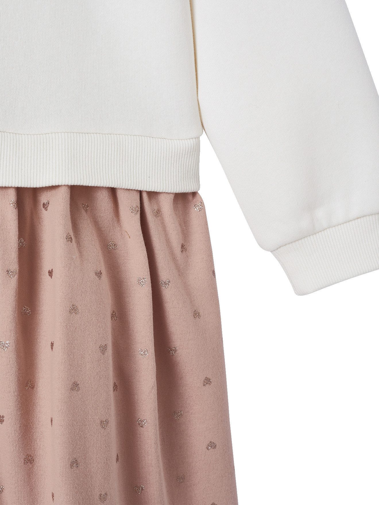 vertbaudet Sweatkleid 2-in-1 Sweatkleid mit Volantrock Mädchen – Bild 4 von 5