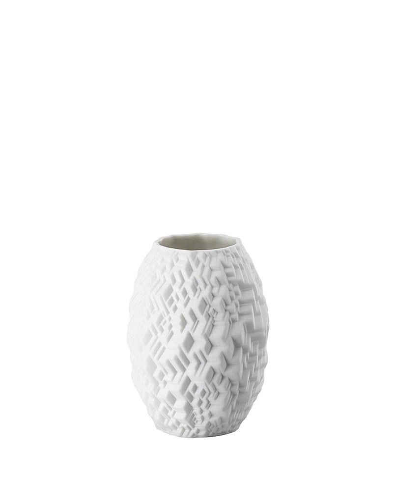 Rosenthal Tischvase Vase "Phi City" aus weißem Porzellan, matt, 10 cm (einzelne Vase), Kollektion Miniaturvasen