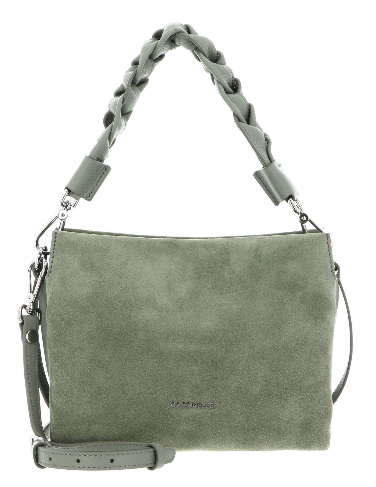 COCCINELLE Handtasche Handbag Suede Grainy Leather, aus echtem Rindsleder
