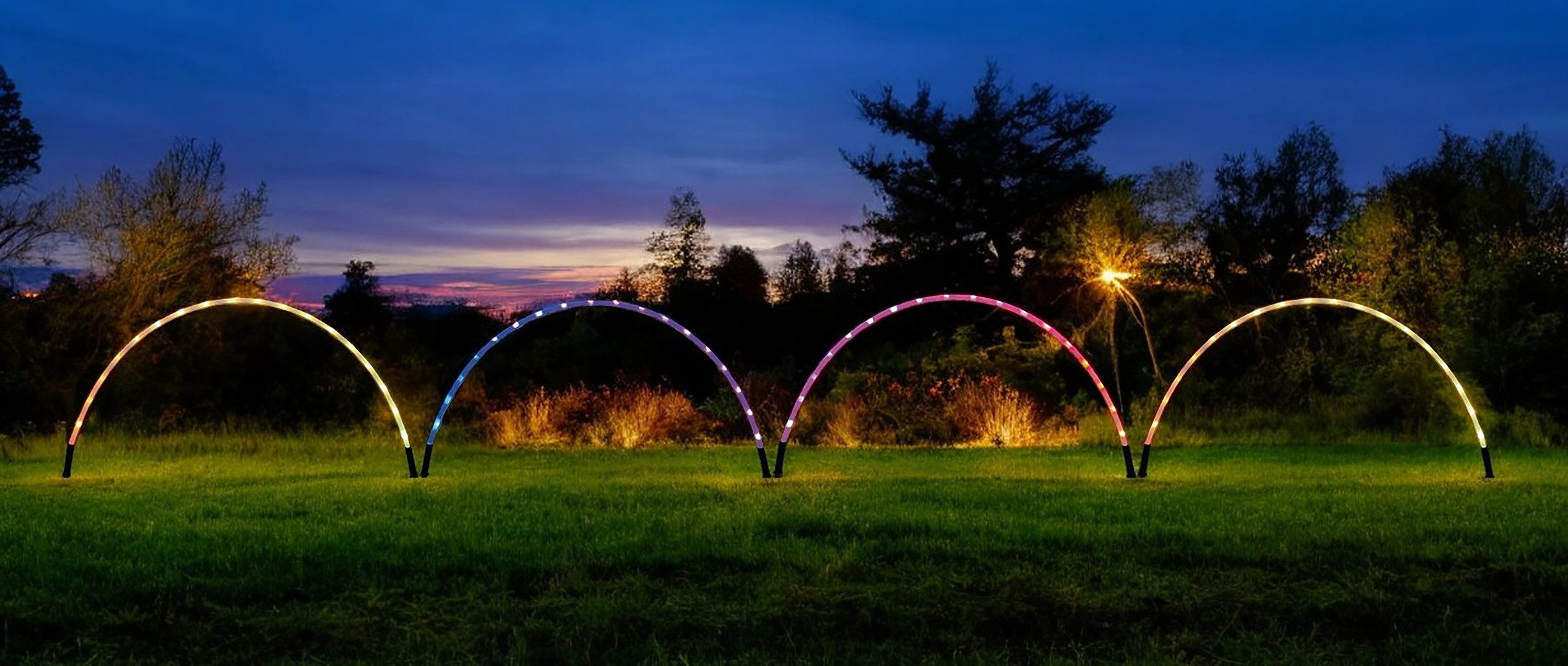 Star-Max LED Gartenleuchte LED Zaunleuchte, Farbwechsel Fernbedienung & Timer 96 RGB LED