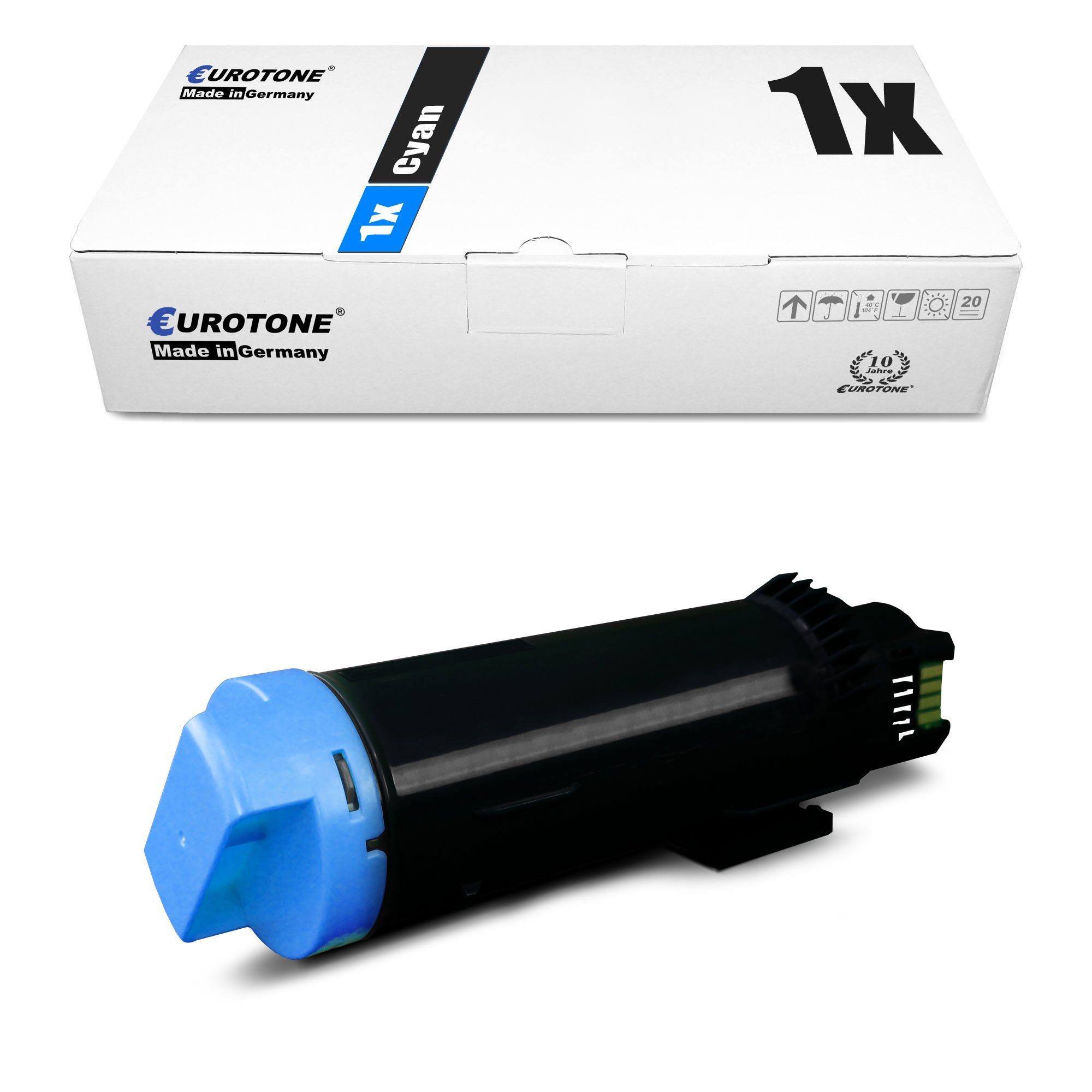 Eurotone 4R6JN Dell Tonerkartusche 593BBSD Toner ersetzt Cyan