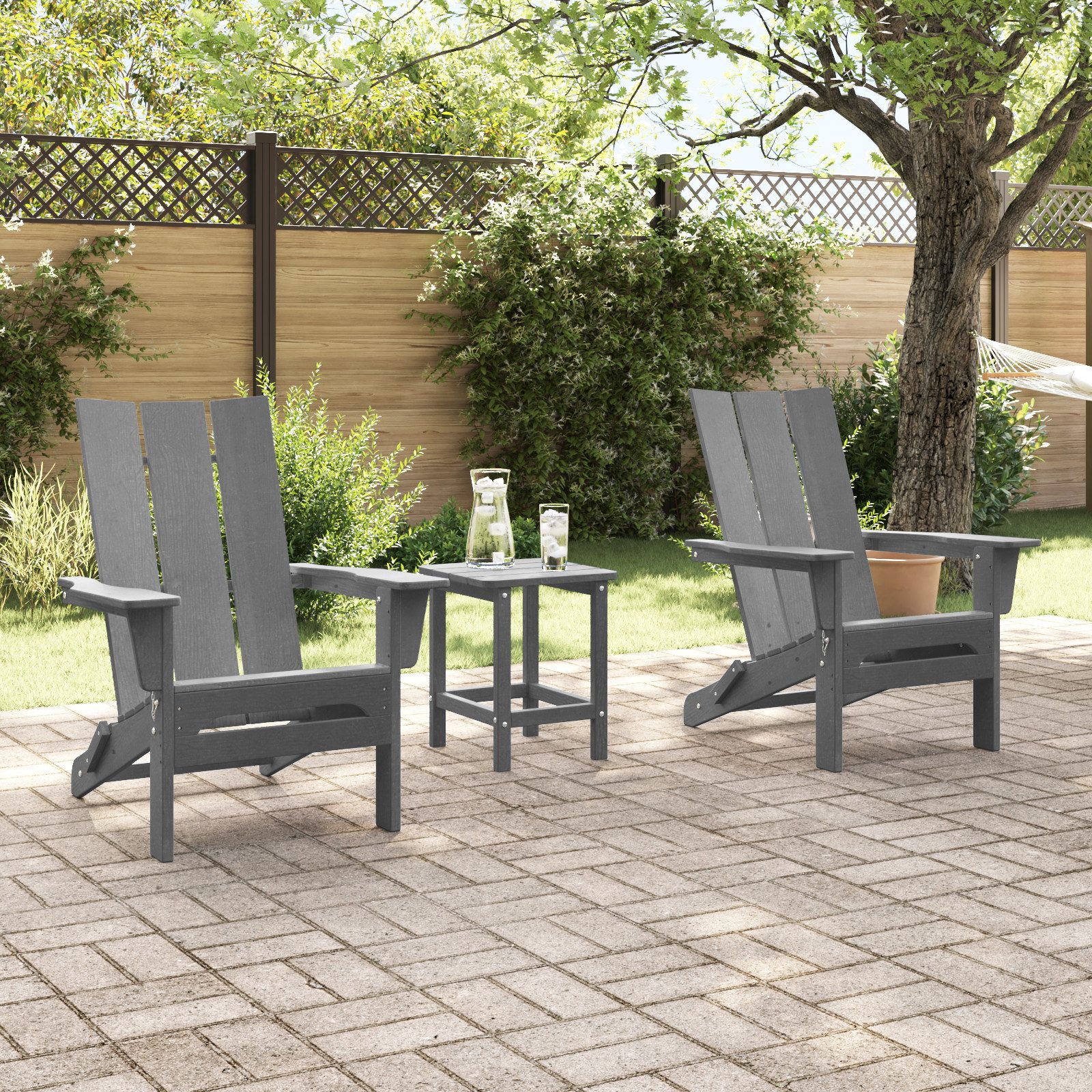 vidaXL Gartenstuhl Faltbare Adirondack-Stühle 2 Stück günstig online kaufen