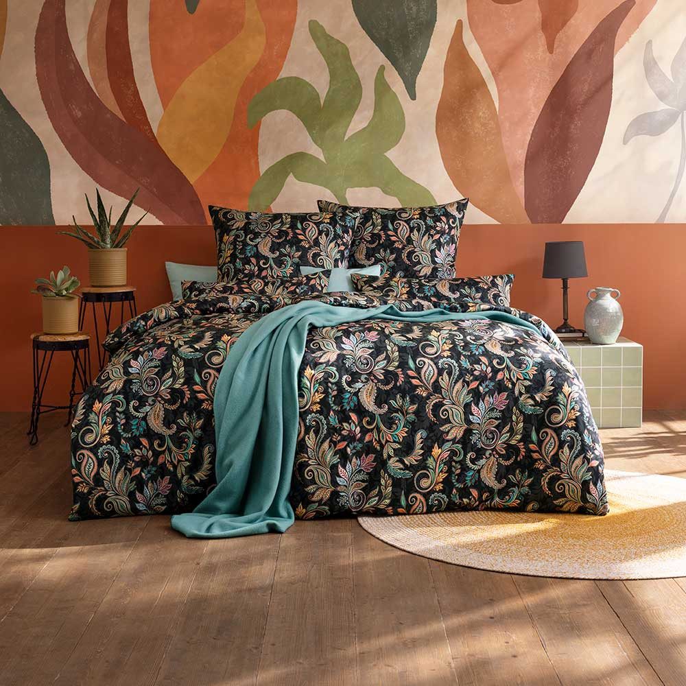 Estella Bettwäsche Regina, Mako-Satin, 3 teilig, Mako-Satin, 100% Baumwolle