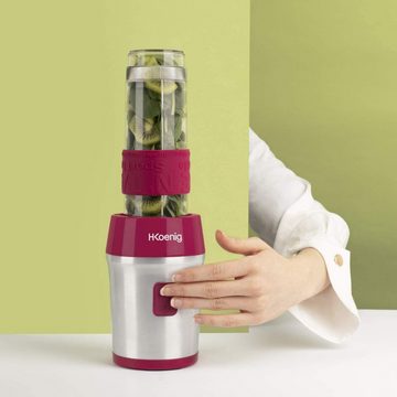 H.Koenig Smoothie-Maker SMOO10 Mini Standmixer, violett, 300 W