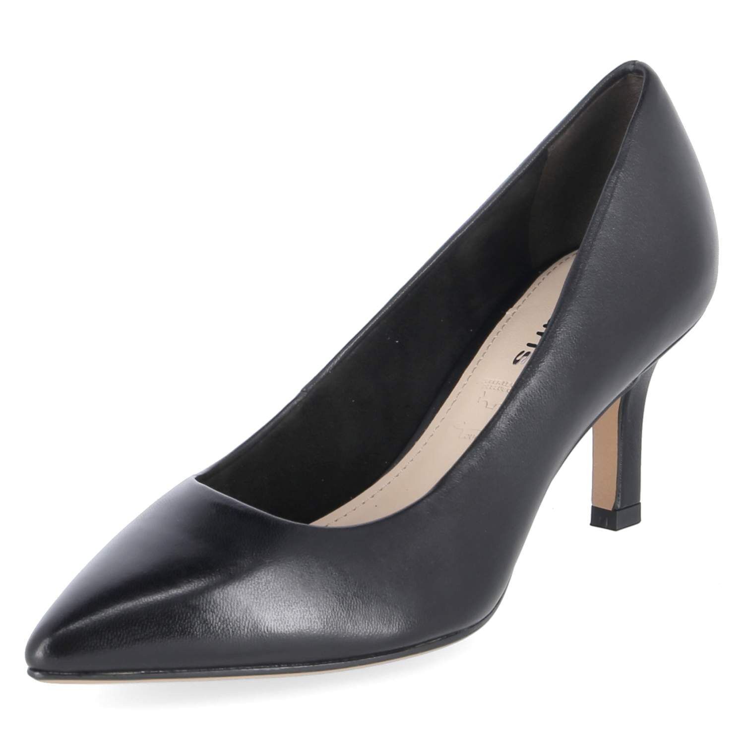 Tamaris Tamaris 1-22434-41-003 Damen Glattleder schwarz Keilpumps günstig online kaufen