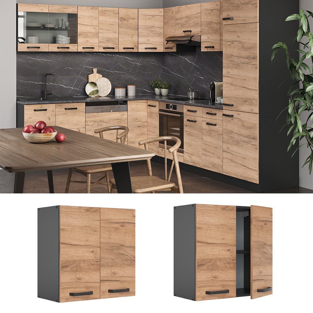 Vicco Hängeschrank R-Line, Goldkraft Eiche/Anthrazit, 60 günstig online kaufen