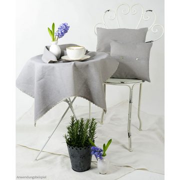 Platzset, Tischset ULRIKE blau 34x48 cm, matches21 HOME & HOBBY, (1-St), hochwertig gefertigt - pflegeleicht
