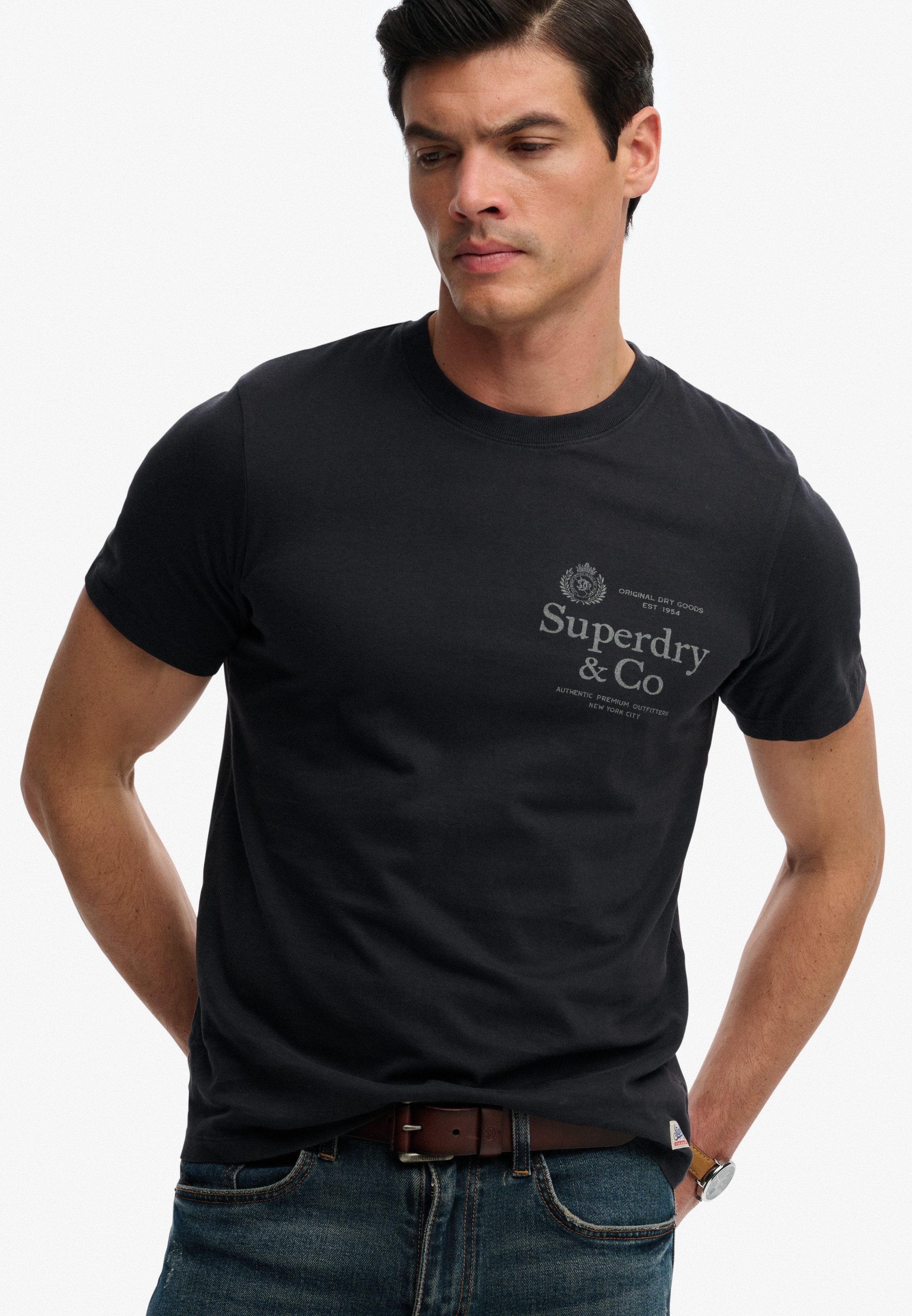 Superdry Rundhalsshirt 1954 Company Relaxed Tee Baumwolle, relaxed fit