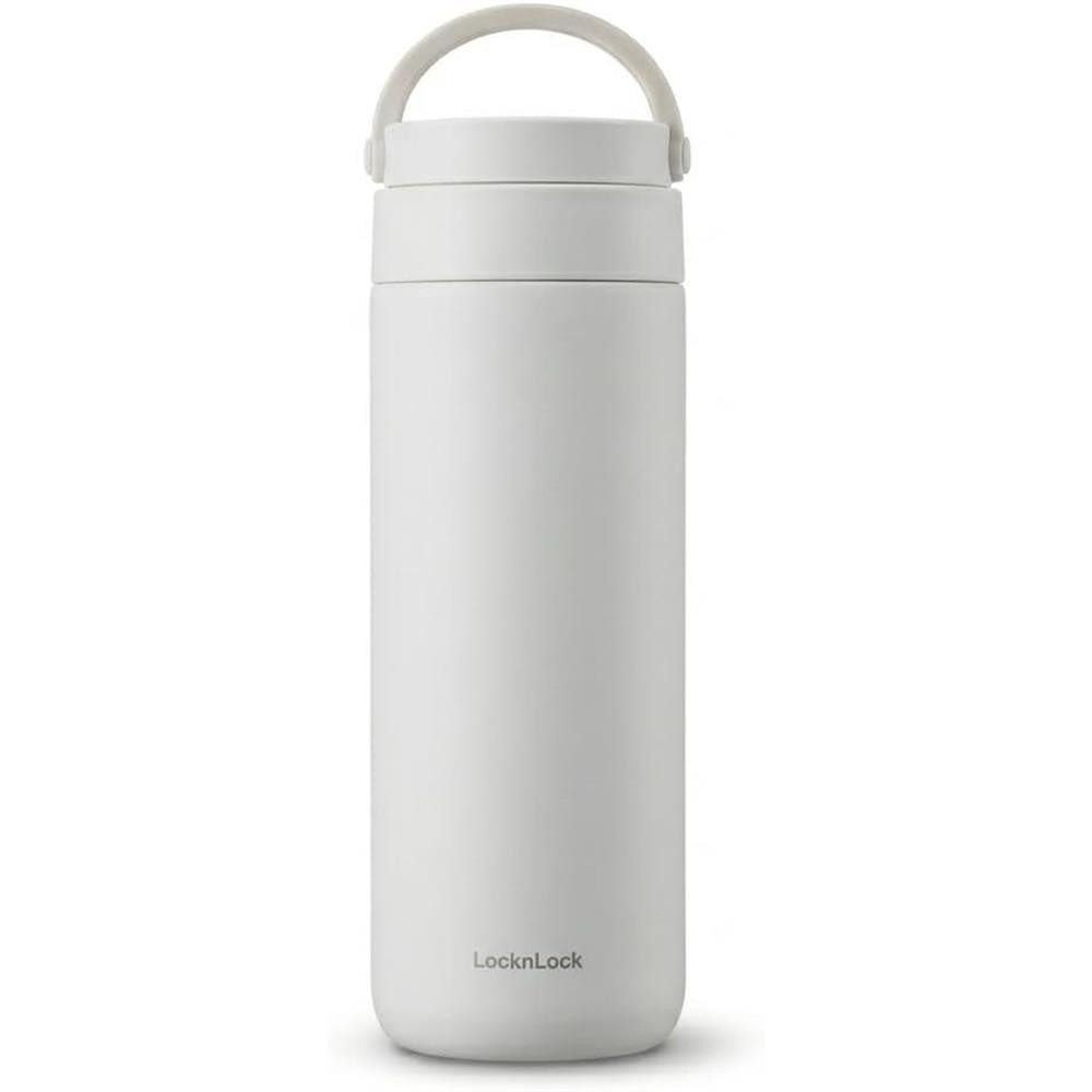 LocknLock Thermobecher Metro Zwei-Wege-Thermobecher 475 ml, Silikongriff, rutschfester Boden, auslaufsicher, doppelwandig