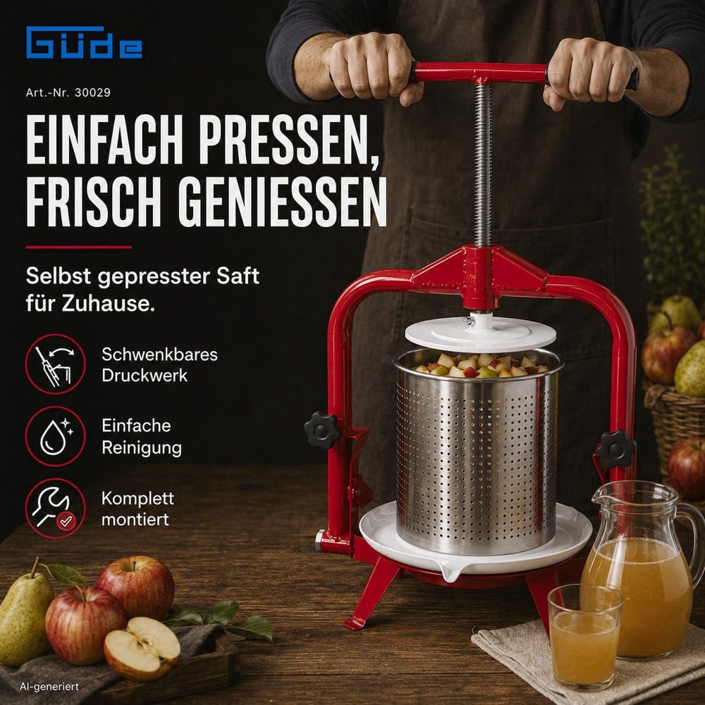 Güde Obstpresse Güde Obstpresse OP 14, Edelstahl