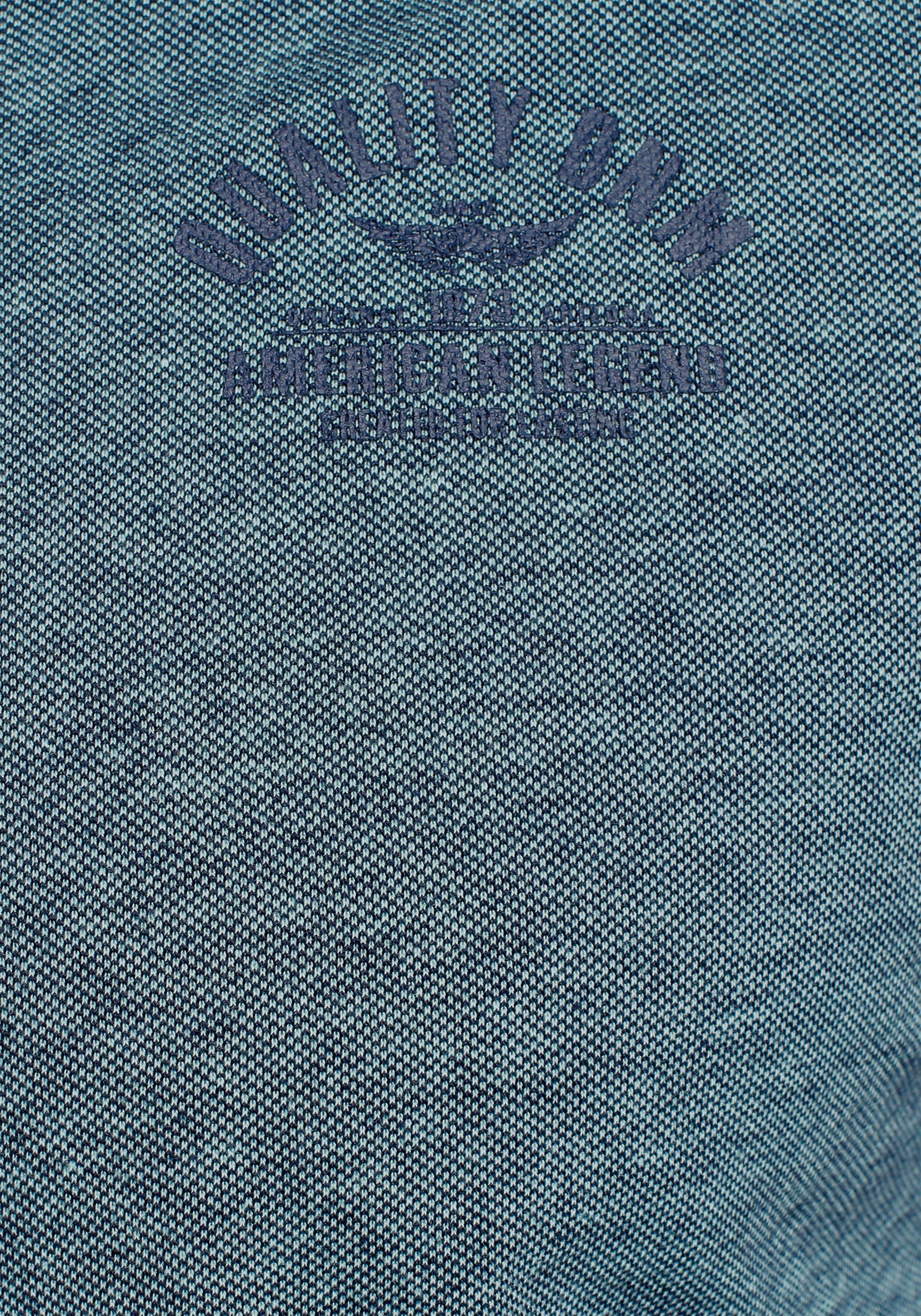 Arizona Poloshirt Kurzarm, mit Polokragen, mit Print-Applikationen, aus Piqué-Stoff