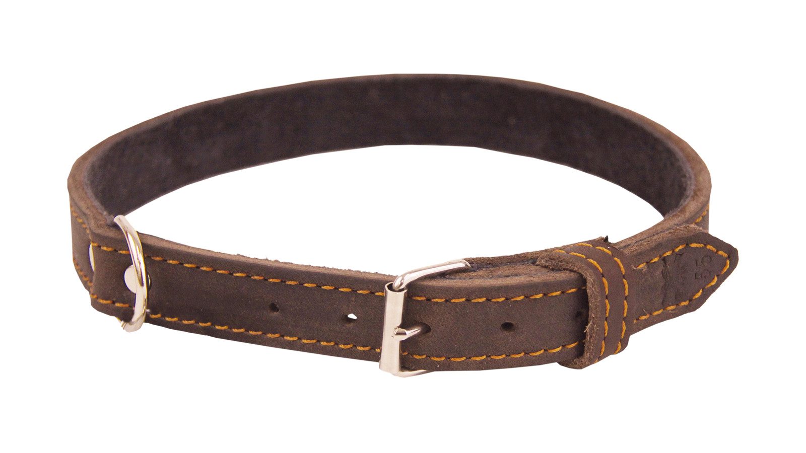 AKAH Hunde-Halsband AKAH Halsband genietet aus Ölleder – verstellbares Hundehalsband