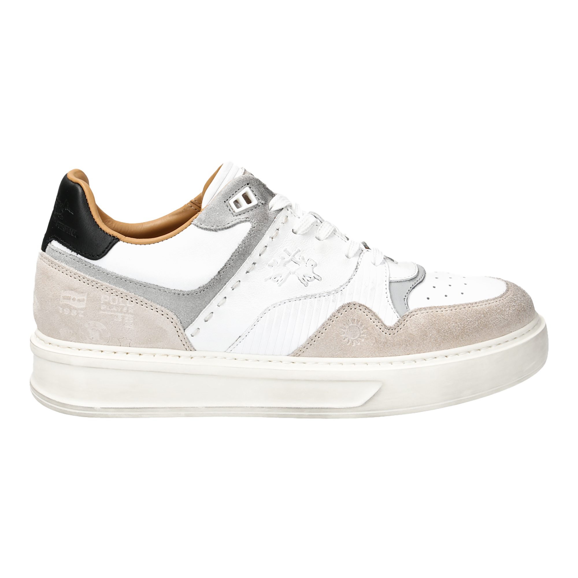 La Martina La Martina LFM221.031.4100, Sneaker, Beige kombiniert, Herren Sneaker
