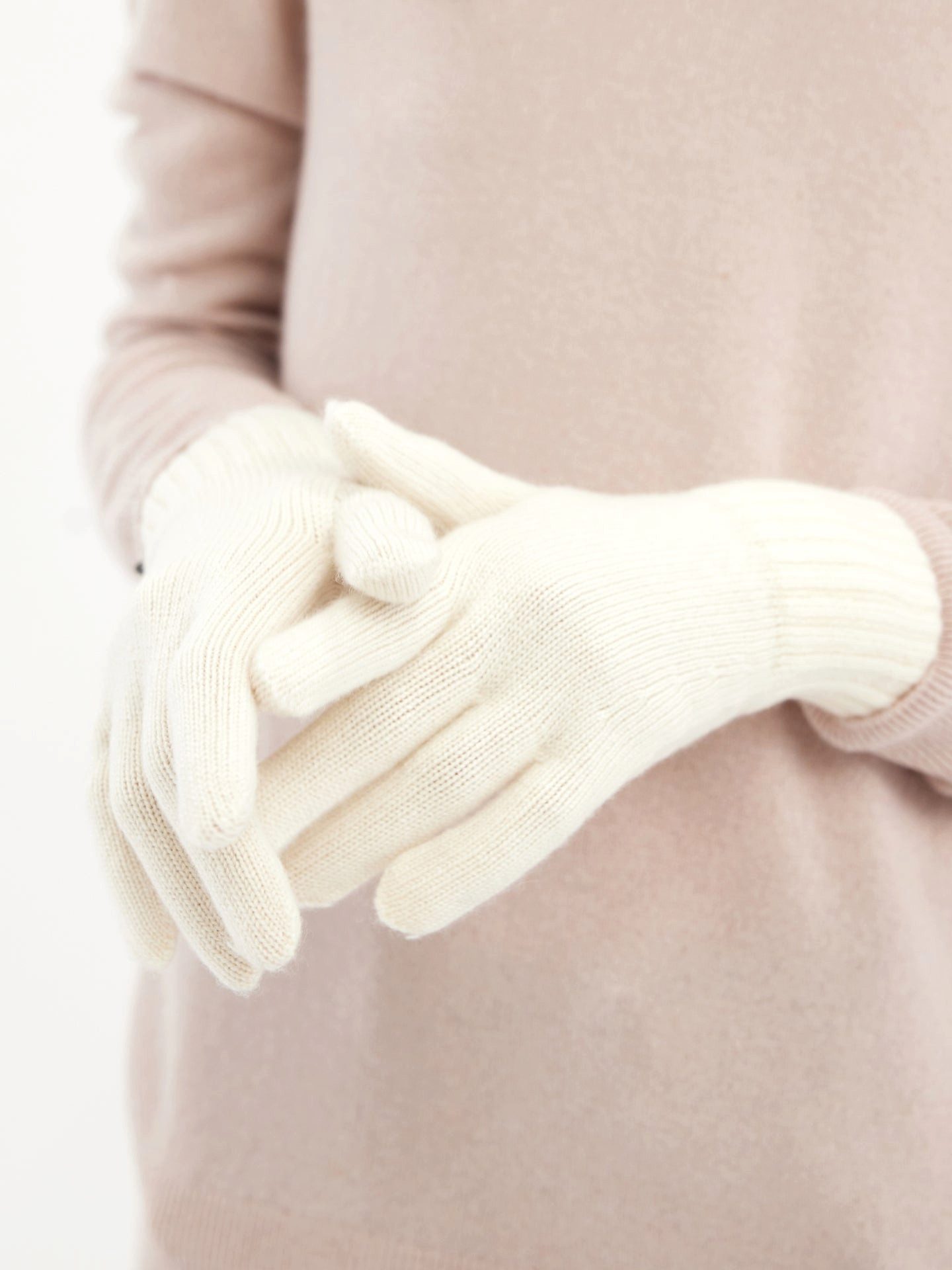 GOBI Cashmere Strickhandschuhe Naturfarbe Damen Kaschmir günstig online kaufen