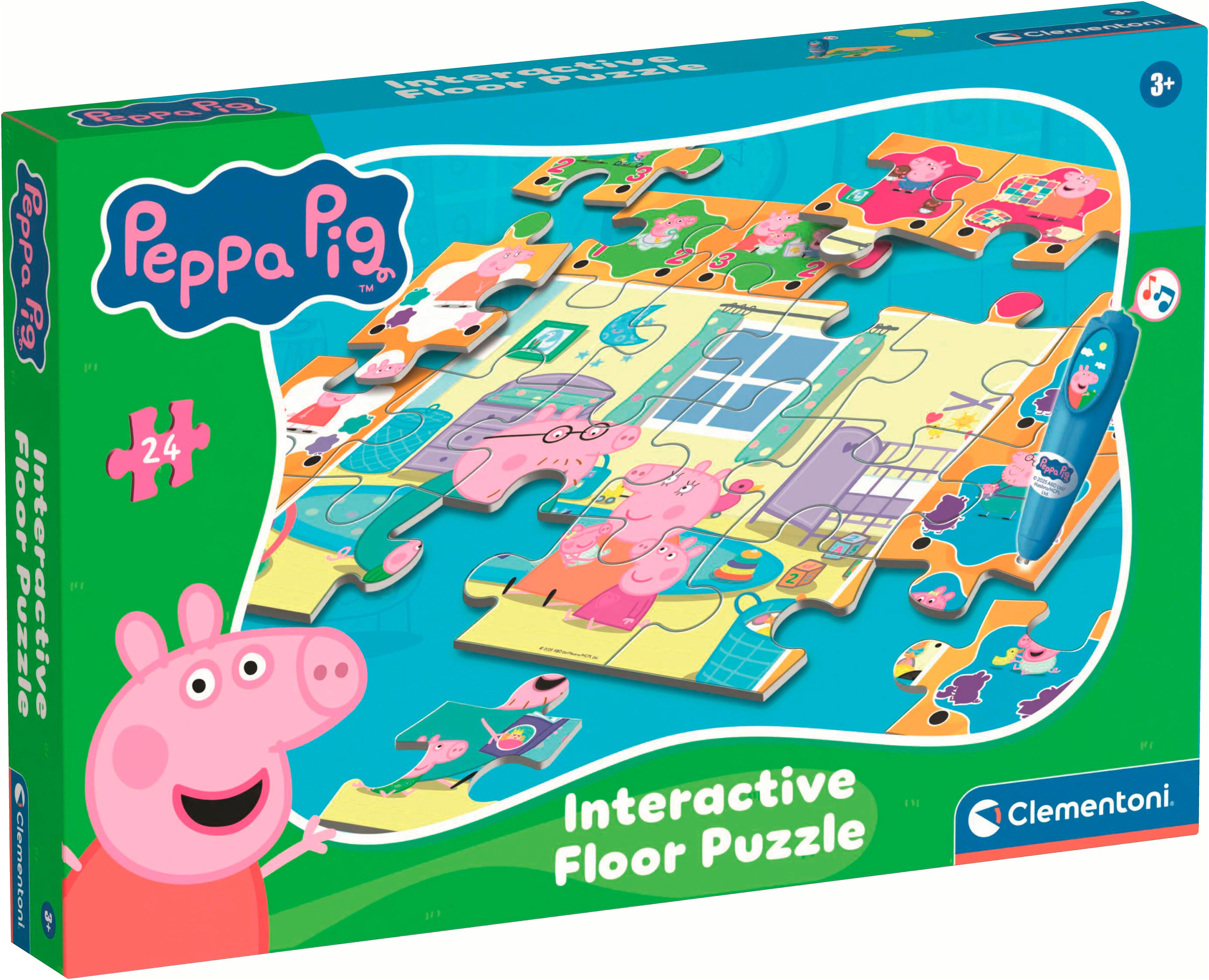 Clementoni® Пазли Quiz-Bodenpuzzle - Peppa Pig, 24 Пазлиteile, Made in Europe